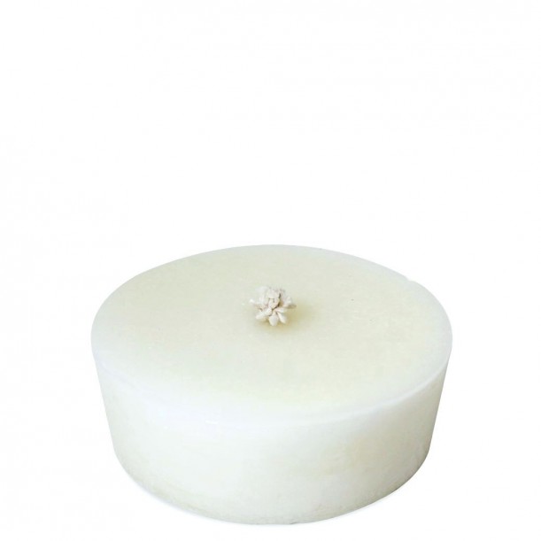 Bougie Blanche pour Extérieur Diam 23 x 7 cm