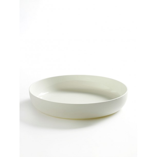 Assiette Creuse Blanche L Diam 24 Base de Serax