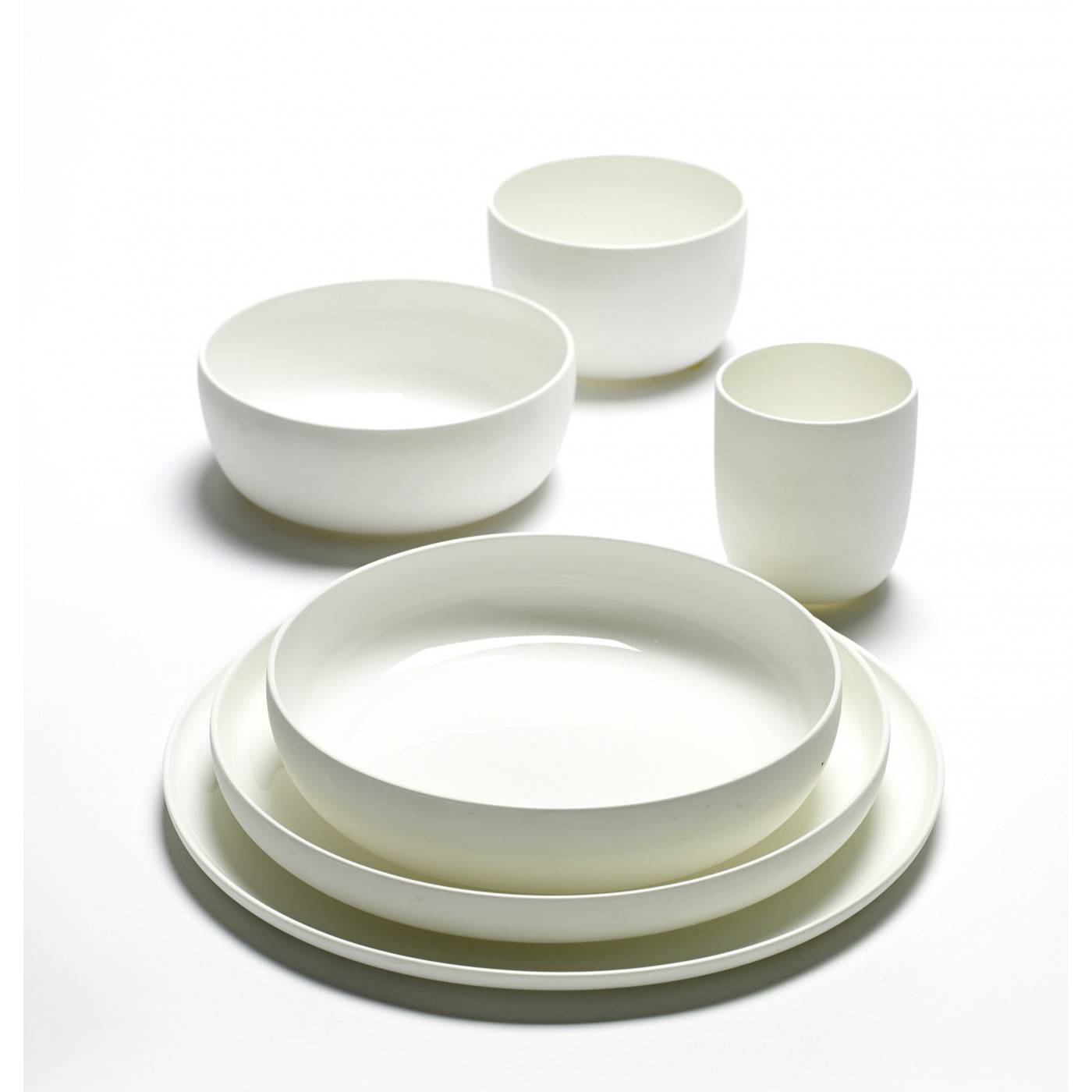 Assiette Creuse Blanche Base de Serax M Diam 20