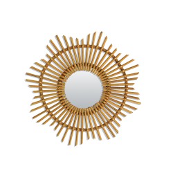 Petit Miroir Vintage Sun Rotin Bakker