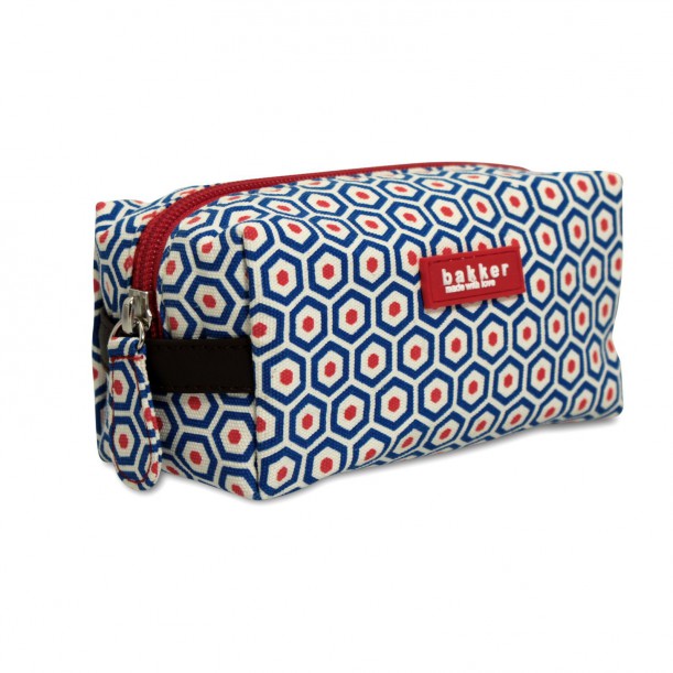 Small Cosmetic Bag Kubus Printed Canvas Bakker