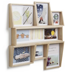 Edge Multi Wall Frame Natural for 11 Photos Umbra