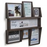 Edge Multi Wall Frame Walnut for 11 Photos Umbra