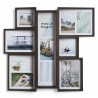 Edge Multi Wall Frame Walnut for 11 Photos Umbra