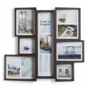 Edge Multi Wall Frame Walnut for 11 Photos Umbra