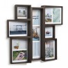Edge Multi Wall Frame Walnut for 11 Photos Umbra