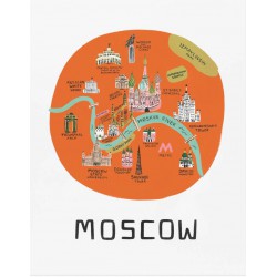 Affiche Moscou Rifle Paper