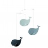 Mobile Happy Whales Grey Flensted Mobiles