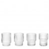 Ripple Glass Stackable Diam 7 cm Set of 4 Ferm Living