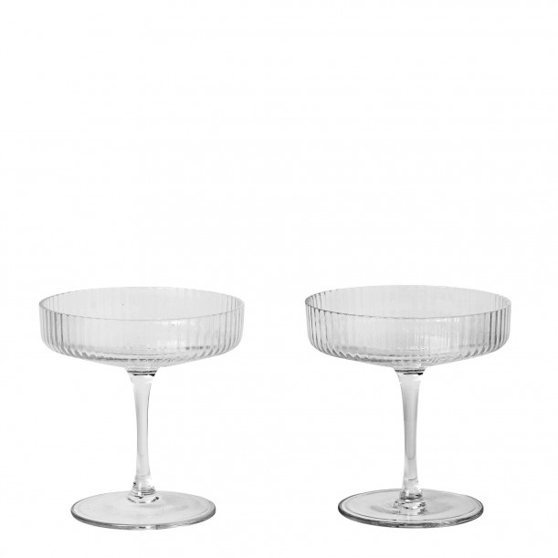 Ripple Champagne Saucer Diam 10,5 cm Set of 2 Ferm Living