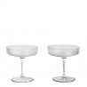 Coupe à Champagne Ripple Diam 10,5 cm Lot de 2 Ferm Living