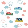 Sticker Mural Just a Touch Animals in The Sky Mimilou