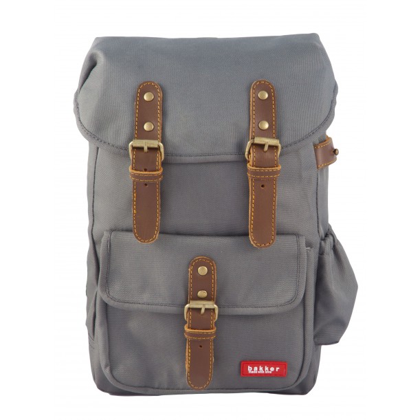 Small Backpack HIPHIP Grey 35 x 20 x 10 cm Bakker