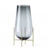 Vase Echasse Glass and Brass H 60 Diam 30 cm Menu