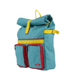 Small Backpack ROLLUP Turquoise 37 x 24 x 10 cm Bakker