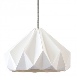 Suspension Origami Chesnut Blanche Diam 28 cm Snowpuppe