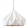 Suspension Origami Chesnut Blanche Diam 28 cm Snowpuppe