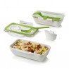 Bento Box White and Green