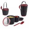 Lunch Pot Black and Red