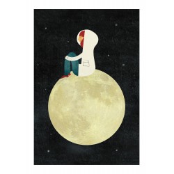 Affiche On the Moon Blanca Gomez