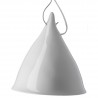 Large Cornette Pendant Lamp White Glazed Porcelain Tsé & Tsé
