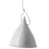 Large Cornette Pendant Lamp White Glazed Porcelain Tsé & Tsé