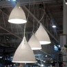 Large Cornette Pendant Lamp White Glazed Porcelain Tsé & Tsé