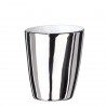 Expresso Cup Assoiffée Porcelain Glossy White and Platinum Diam 5 cm Tsé & Tsé