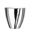 Coffee Cup Assoiffée Porcelain Glossy White and Platinum Diam 7 cm Tsé & Tsé