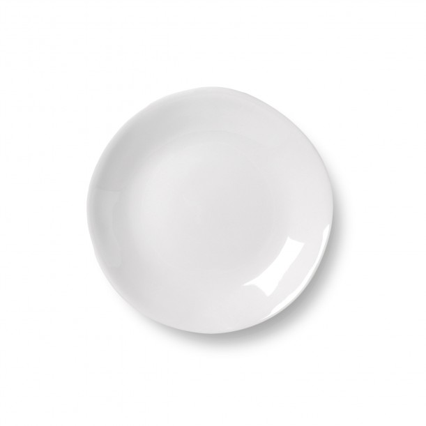 Saucer Affamée Porcelain Glossy White Diam 13 cm Tsé & Tsé