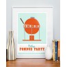 Print Fondue Party Vintage