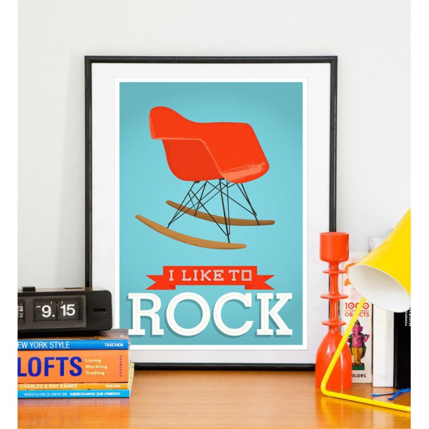 Affiche I Like To Rock par Jan Skacelik poster vintage