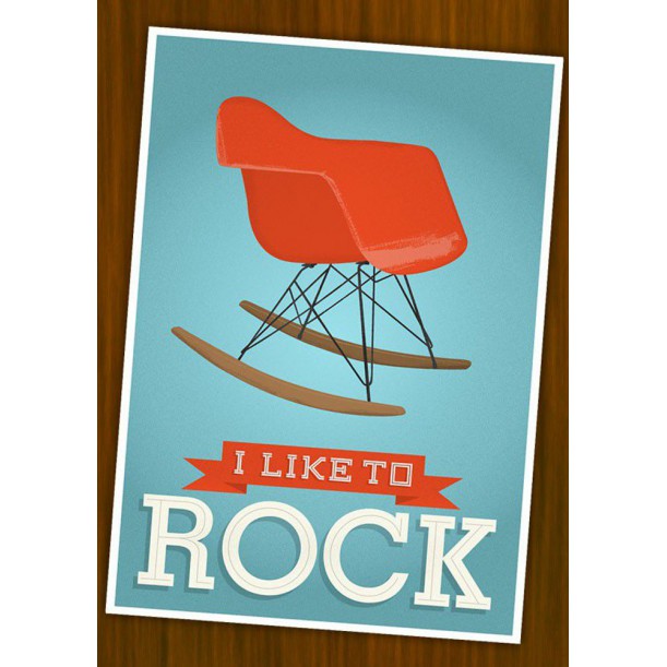Affiche I Like To Rock par Jan Skacelik poster vintage