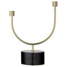 Candle holder Grasil black marble and brass plating AYTM