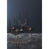 Candle holder Grasil black marble and brass plating AYTM