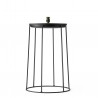 Wire Base 404 Black H 40 cm for Oil lamp - Flowerpot - Marble top Menu
