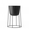 Wire Base 404 Black H 40 cm for Oil lamp - Flowerpot - Marble top Menu