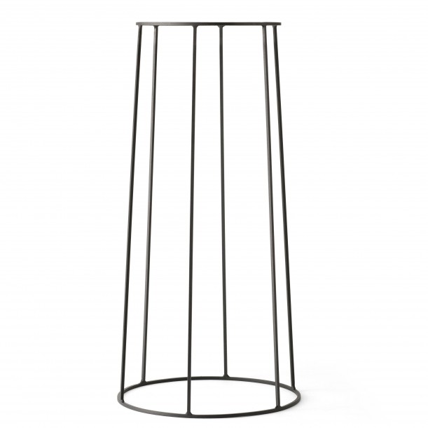 Support Wire 606 Noir H 60 cm pour Lampe à huile - Pot - Tablette Menu