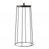 Wire Base 606 Black H 60 cm for Oil lamp - Flowerpot - Marble top Menu