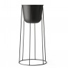 Wire Base 606 Black H 60 cm for Oil lamp - Flowerpot - Marble top Menu