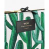 Pochette Wild Cactus Large 21,5 x 16,5 x 2 cm WOUF