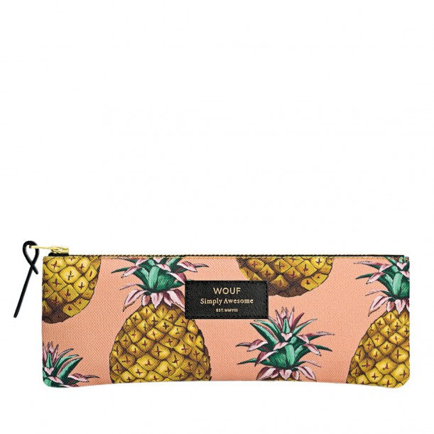 Pencil Case Ananas 21,5 x 8 x 2 cm WOUF