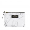 Pochette White Marble Small 13 x 11 x 2 cm WOUF