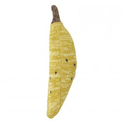 Fruiticana Cushion Banana Rattle 21 x 6 cm Ferm Living﻿