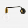 Wall Lamp Molecular Black and Brass House Doctor