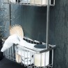 Shelf Basket Double Bath Stainless Steel House Doctor