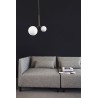 Lampe Suspension Opal Twice Blanche Diam 26 & 15 cm House Doctor