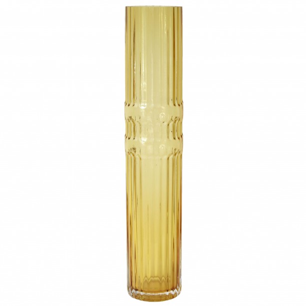 Ondin Vase Amber Glass Large H 50 x Diam 10 cm Eno