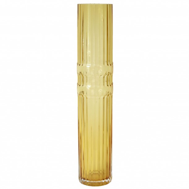 Vase Ondin en Verre Ambre Large H 50 x Diam 10 cm Eno