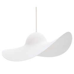 Lamp Pendant Hat White Diam 63 cm by Eno